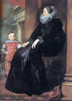 Dyck, Anthony van - Genoese Noblewoman with her Son